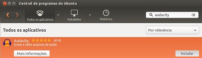 Audacity no Ubuntu 12.10