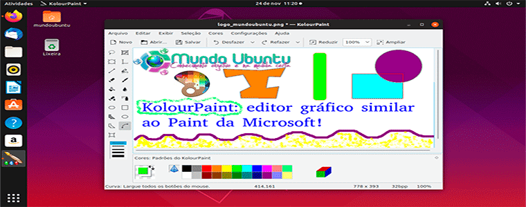 KolourPaint: é um software de edição e criação de imagens, similar ao MS Paint!