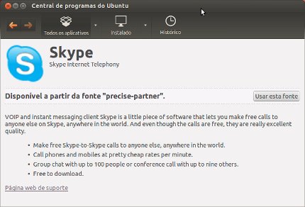 Instalando o Skype no Ubuntu 12.04