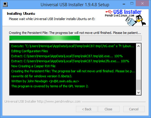 Universal USB Installer: Instalando o Ubuntu 13.10 através de um pendrive