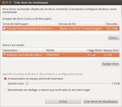 Criando pendrive de instalação do Ubuntu