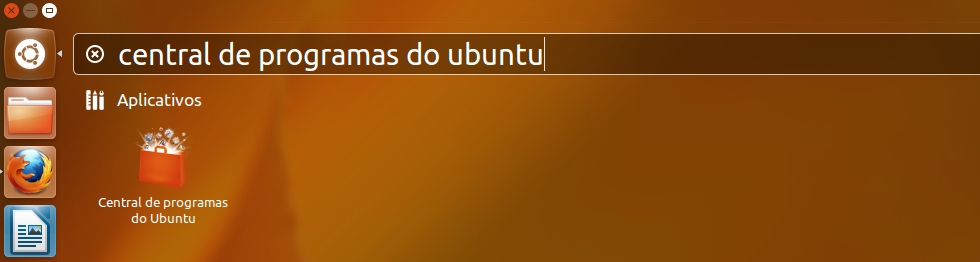 Central de programas do Ubuntu